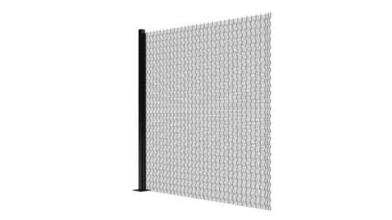 รั้วตาข่ายความปลอดภัยสูง Anti Cut Clear View Sliding Gate 358 Wire Anti Climb